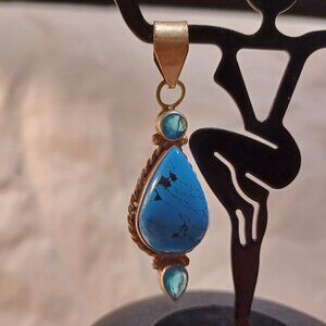 Turquoise and Gemstone pendant